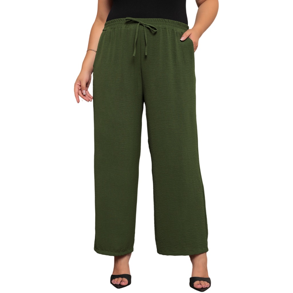 Calça Feminino Duna Alfaiataria Cintura Alta Cores Variadas