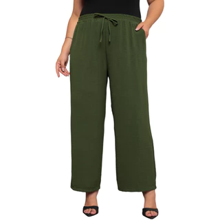 Calça Feminino Duna Alfaiataria Cintura Alta Cores Variadas