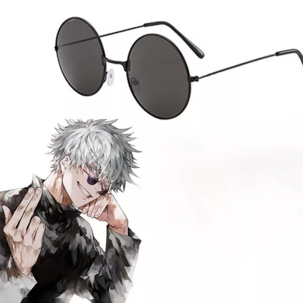 Óculos Cosplay Satoru Gojo Fantasia Jujutsu Kaisen Preto