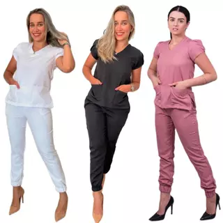 Conjunto Joguer Scrub Pijama Cirurgico Uniforme Alfaitaria