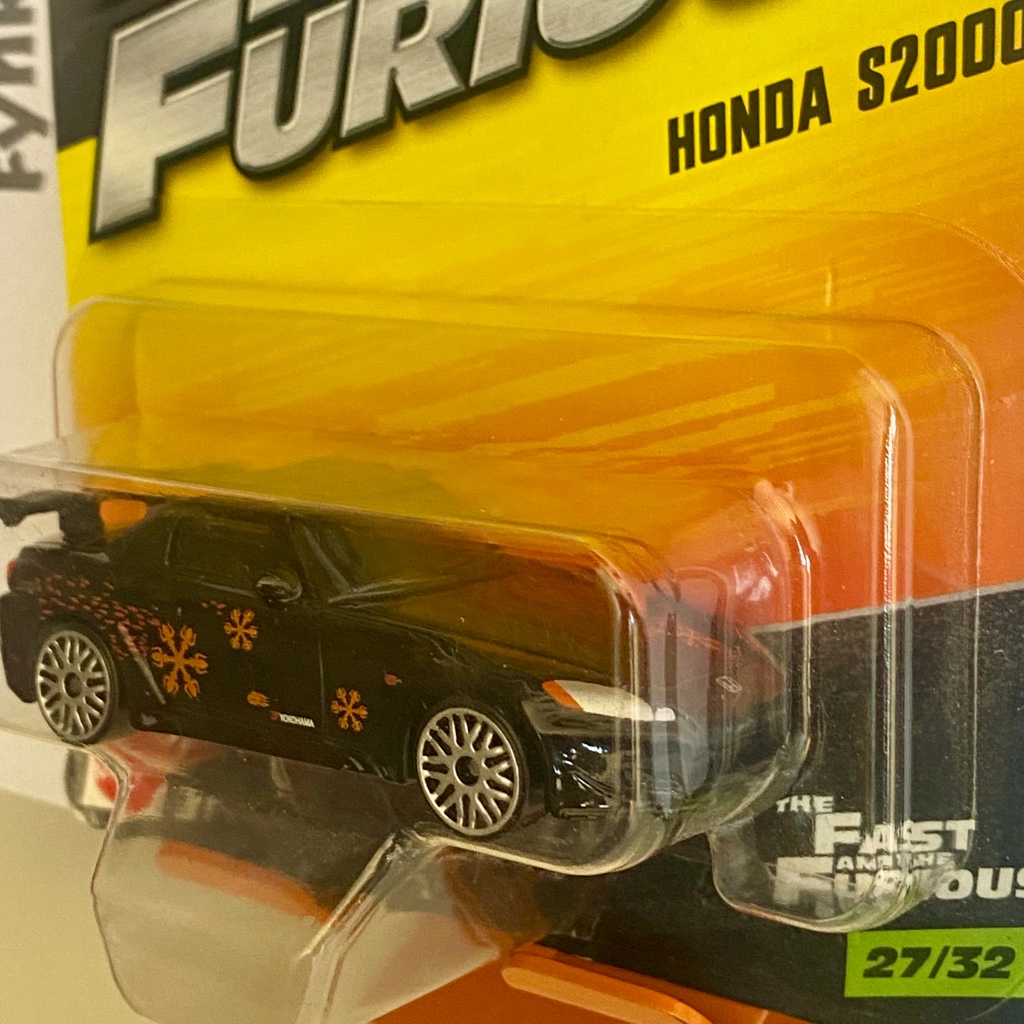 Mattel Honda S2000 Johnny Tran's Preto Fast & Furious 27/32 1:55