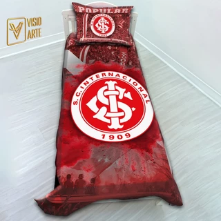 Jogo De Lençol Cobre Leito + Fronha CLUBE COLORADO
