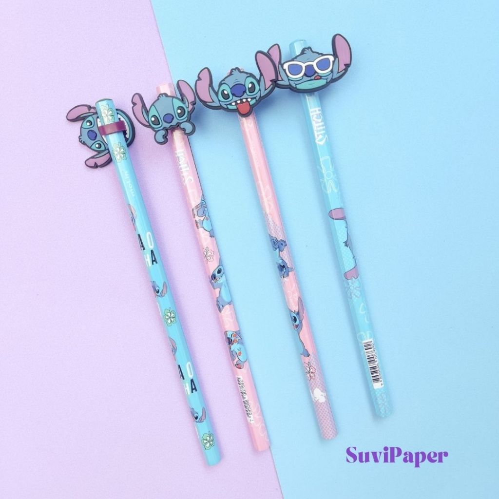 Lápis HB de Escrever Stitch Molin - Topper com carinhas do Stitch ...