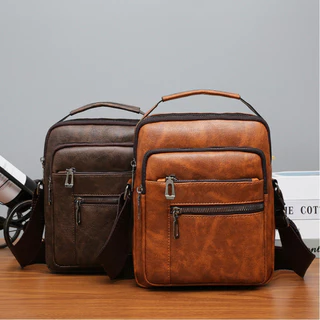 Bolsas De Ombro Bolsa Couro Masculina Saco Crossbody