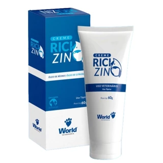Creme De Rícino Para Cães Ricizin World Veterinaria 60g em Oferta na Shopee