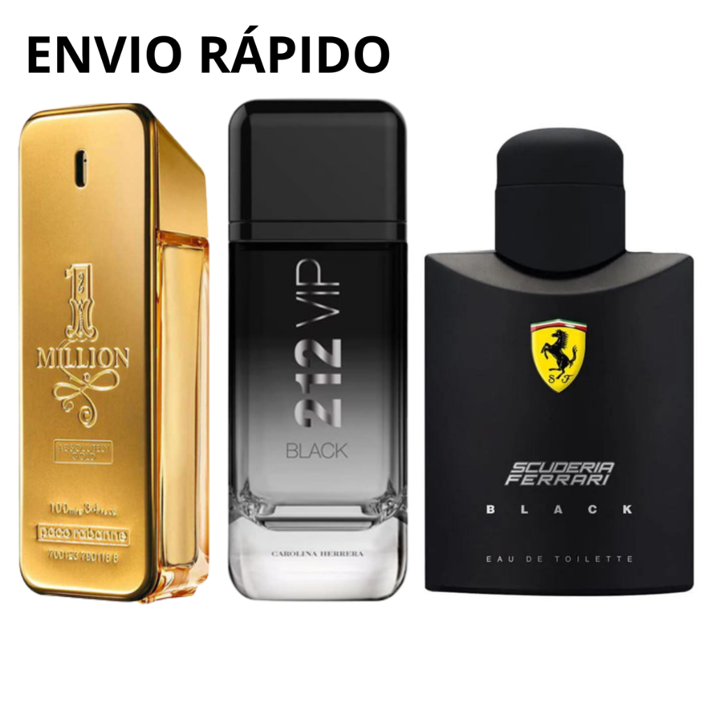 Kit 3 Perfumes Masculinos 100ml Melhor Qualidade Importados Envio Rapido