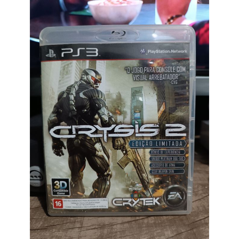 Crysis 2 edição limitada original para ps3