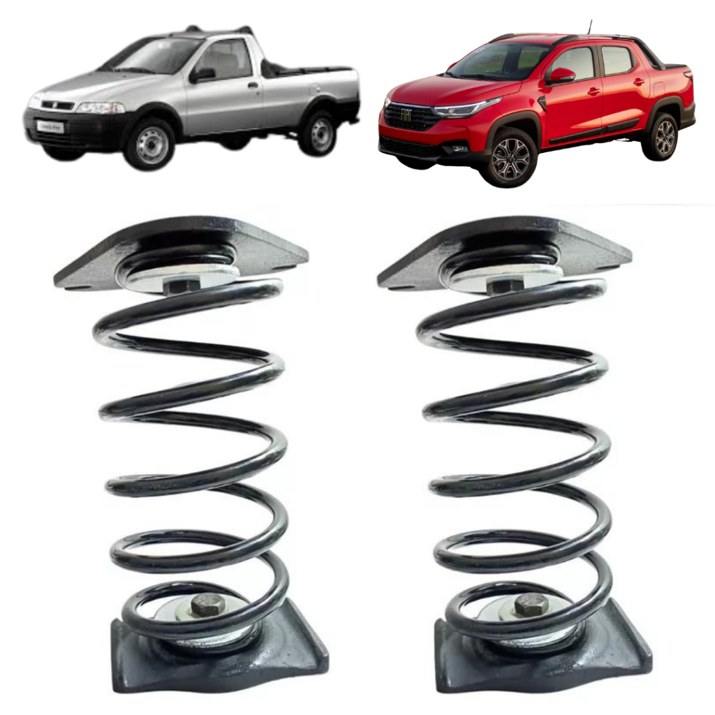 Kit Mola Reforço Suspensão Traseiro Fiat Strada Carga E Gnv | Shopee Brasil