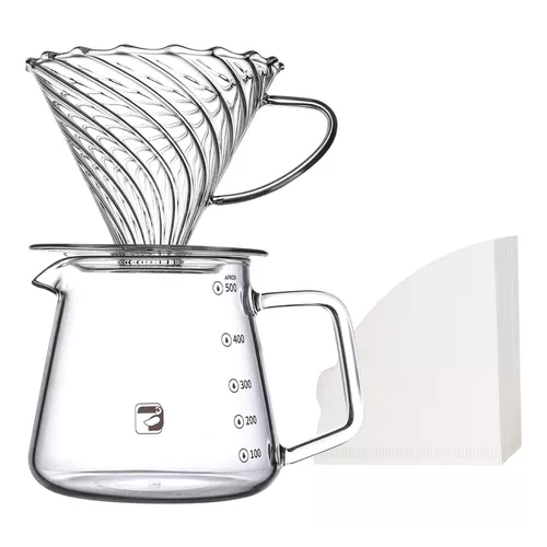 Modus Coador De Café De Vidro V60 Conjunto