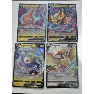 CARTA RARA GIRATINA V ORIGEM PERDIDA POKEMON TCG 130/196 F + CARTA RARA PIDGEOT V ORIGEM PERDIDA POKEMON TCG 137/196 + CARTA RARA ROTOM V ORIGEM PERDIDA POKEMON TCG 058/196 + CARTA RARA MAGNEZONE V ORIGEM PERDIDA POKEMON TCG 056/196