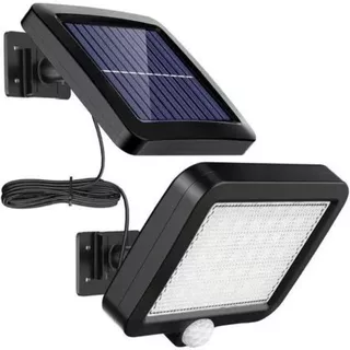 Multifuncional Jardim Luminária Solar de Parede 120 Cob 24W Sensor Presença Com 3 Funções Separado