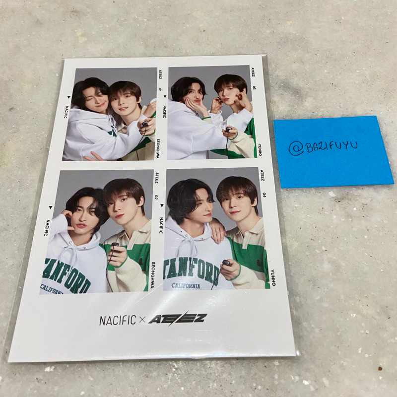 ATEEZ NACIFIC トレカ 4カットフォト コンプリートセット ATEEZ PHOTOCARD 4Cut NACIFIC special set NIACIN play ground