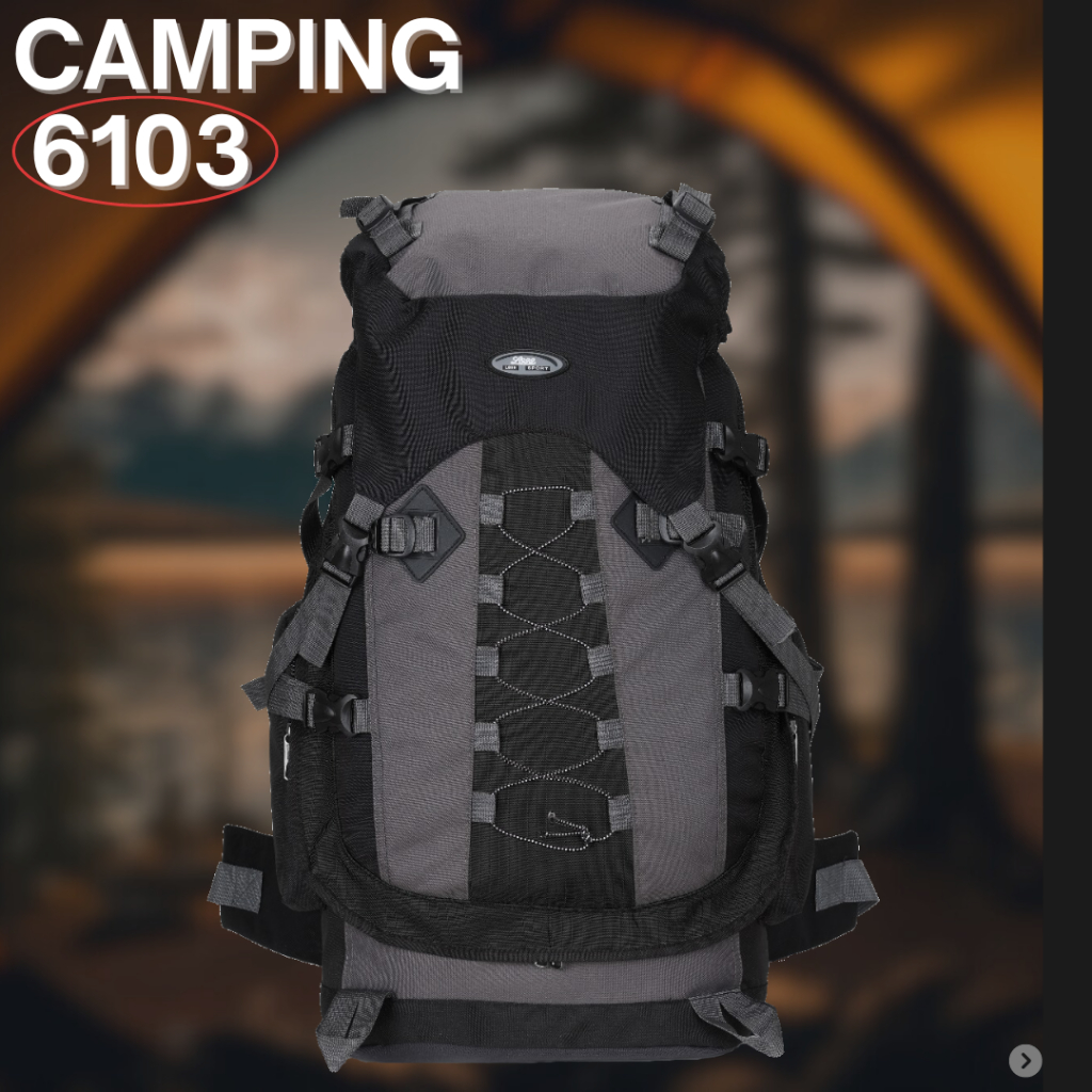 Mochila Camping Multifuncional Impermeável 60L Trekking Cargueiro / Trilha /Viagem (6103)