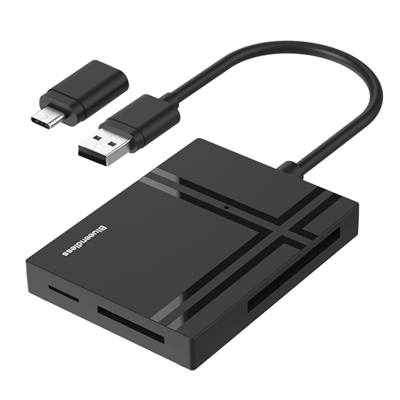 Adaptador Leitor de Cartão SD 5 em 1 USB C e USB 3.0 Support TF SD CF XD MS