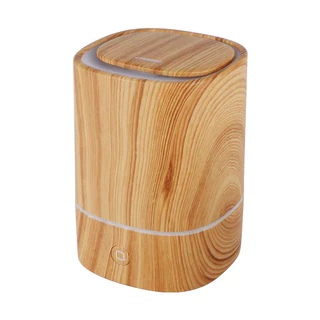 Umidificador Vaso Aromatizador Ultrassônico Tipo Madeira Usb Com Led Colorido