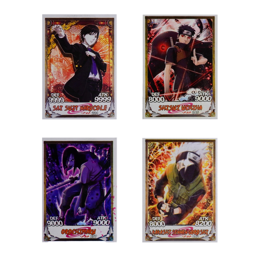 NARUTO CARDGAME などのカード500枚以上　シール　おもちゃ 500 Cards Naruto = 125 Pacotinhos Lacrados com 4 cards cada