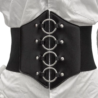 Corset Cinto Corpete Corselet Espartilho Elástico Couro Pu Gótico Vintage