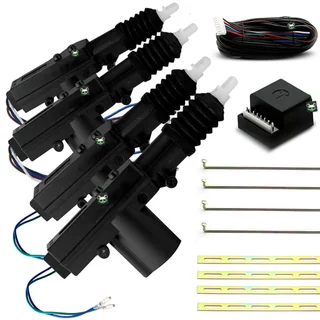 Kit Trava Elétrica Universal Carro 4 portas Dupla Serventia Motor