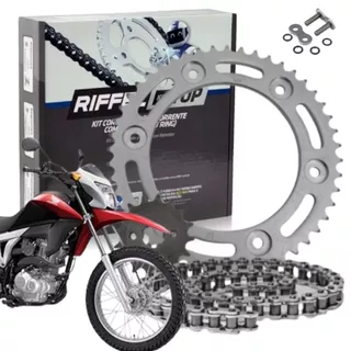 Kit Relação Tração Transmissão Retentor Honda Bros 160 Xre 190 2015 a 2025 Original Riffel em Oferta na Shopee