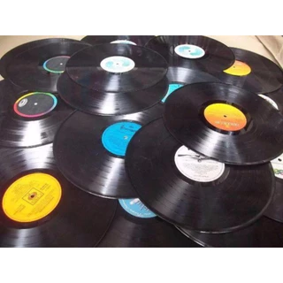 Kit 20 Discos De Vinil Para Decoração E Artesanato