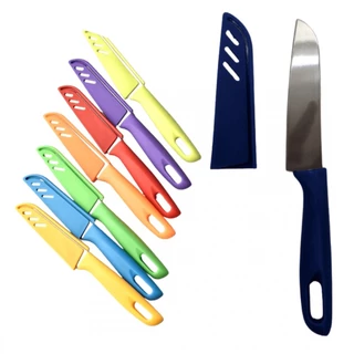 Kit 10 Facas de Aço Inoxidável Portátil Batata Cortador Frutas Vegetal Para Cozinha