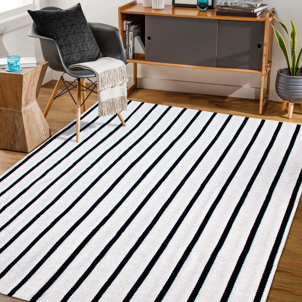 Tapete Boho de Algodão 1,50 x 2,00 m Lavável