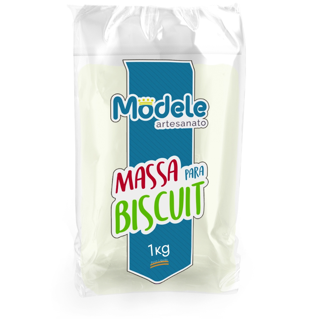 MASSA DE BISCUIT MODELE NATURAL 1 KILO DECORAÇÃO/ARTESANATO/CASA/FLOR
