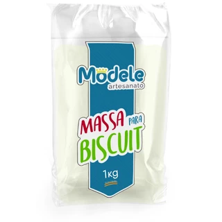 MASSA DE BISCUIT MODELE NATURAL 1 KILO DECORAÇÃO/ARTESANATO/CASA/FLOR