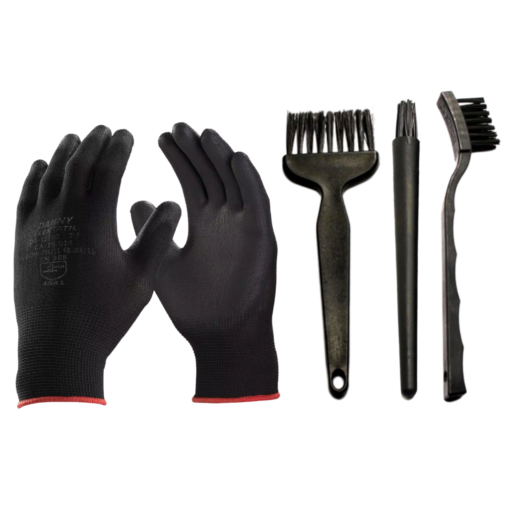 Kit Limpeza PC - Luva Antiestatica Com 3 Pinceis Hikari Anti Estática