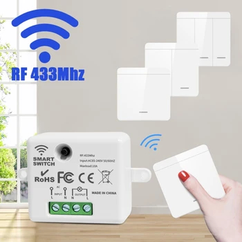 Módulo rf433 + interruptor sem fio - instalação sem quebrar parede ...