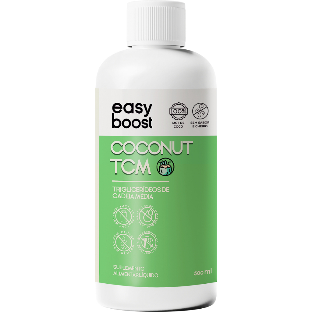 Óleo Coconut Tcm Easy Boost Mct 500ml Puro 100% Do Coco