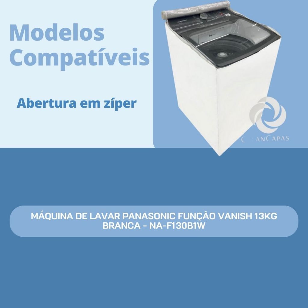 CAPA PARA MÁQUINA DE LAVAR PANASONIC 13KG TRANSPARENTE | Shopee Brasil