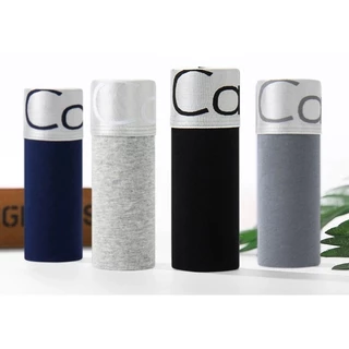 Kit com 6 Cuecas Boxer Adulto Envio cores variadas Puro algodão Importado Lisas