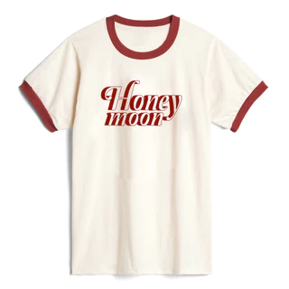 Camiseta ou Baby Look Ringer Tee Vintage / 100% Algodão / Honeymoon Lana del Rey