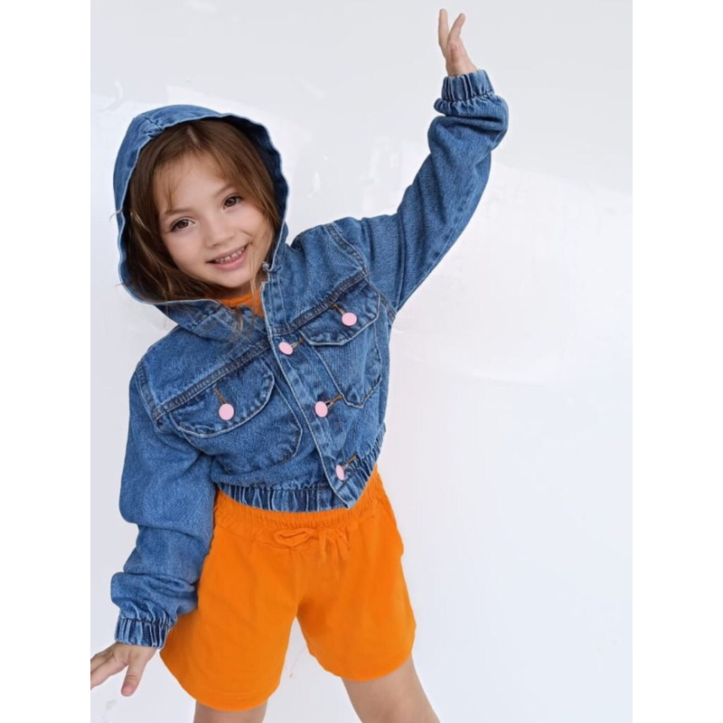JAQUETA INFANTIL MENINAS LANÇAMENTO COM CAPUZ MENINAS INFATIL
