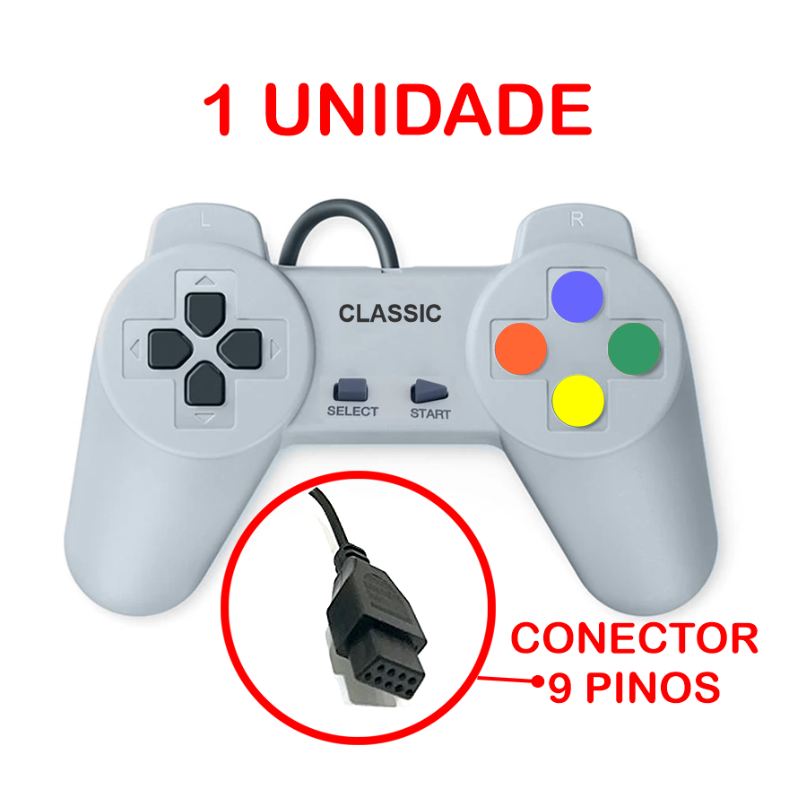 CONTROLE JOYSTICK POLYSTATION 9 PINOS | Shopee Brasil
