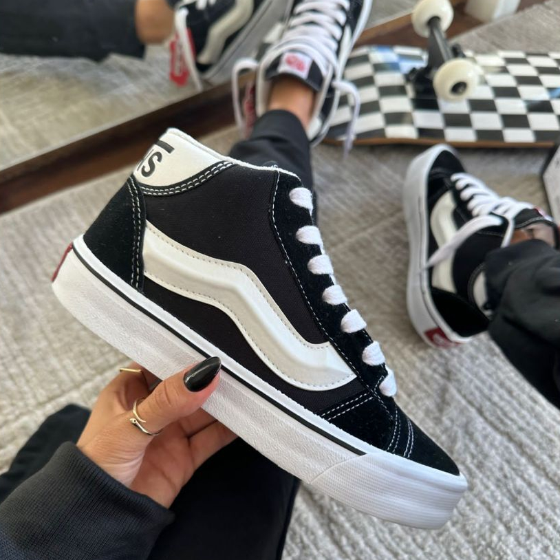 Tênis Casual Vans Knu Botinha Feminino e Masculino Skate Promoção