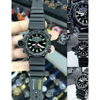 Relógio Masculino Citizen Aqualand Preto/ Dourado / Prata Edição Limitada Á Prova D'Água