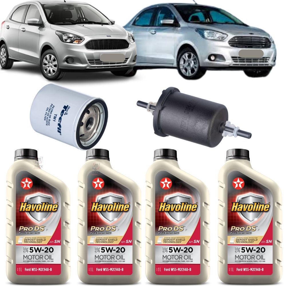 Kit Óleo 5w20 Ford Ka 1.0 1.5 2018 2019 2020 2021 wss-m2c948-b (Correia ...