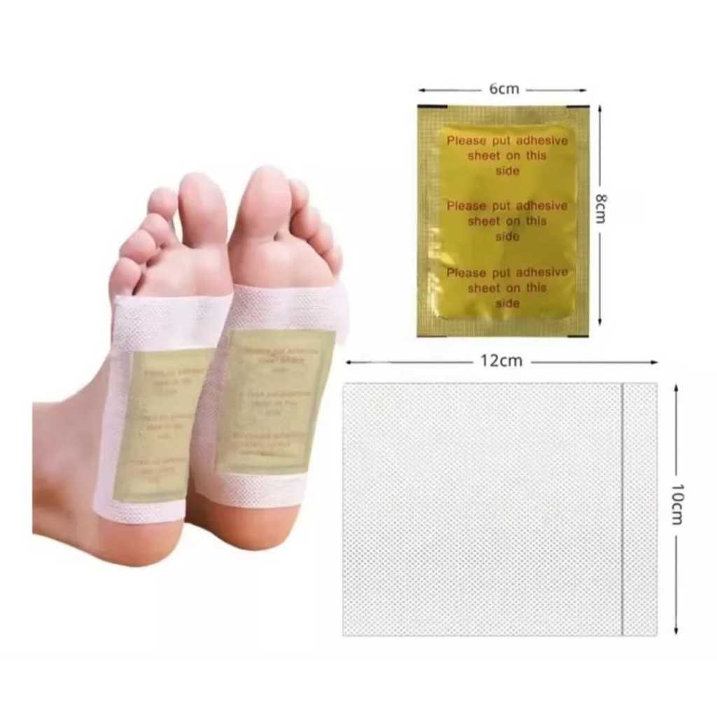10 Pares Detox Pé Natural Anti Stress Elimina Toxinas do Corpo
