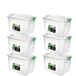 Kit Com 6 Caixas Organizadoras Transparente Rischioto 12L