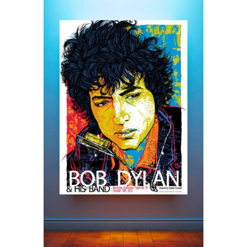 Quadro Placa Decorativa Bob Dylan Poster 04 A3 40x30 | Shopee Brasil