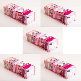 kit com 05 colmeia organizadora P transparentes Rosa/organizador de gavetas/Colmeia Organizadora para bebês/Cuecas/Calcinha/Meias/Gravatas/Cintos/Biquínis/Meia Calça/(tamanho: 13cm X 10cm X 35cm