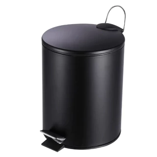 Lixeira Preta Fosco Lixeira 12Litros 5Litros 3 Litros Lixeira Preta Inox Fosco Lixeira de Banheiro