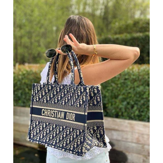 Bolsa Feminina Sacola Praia CD Jacquar Book Tote Oblique