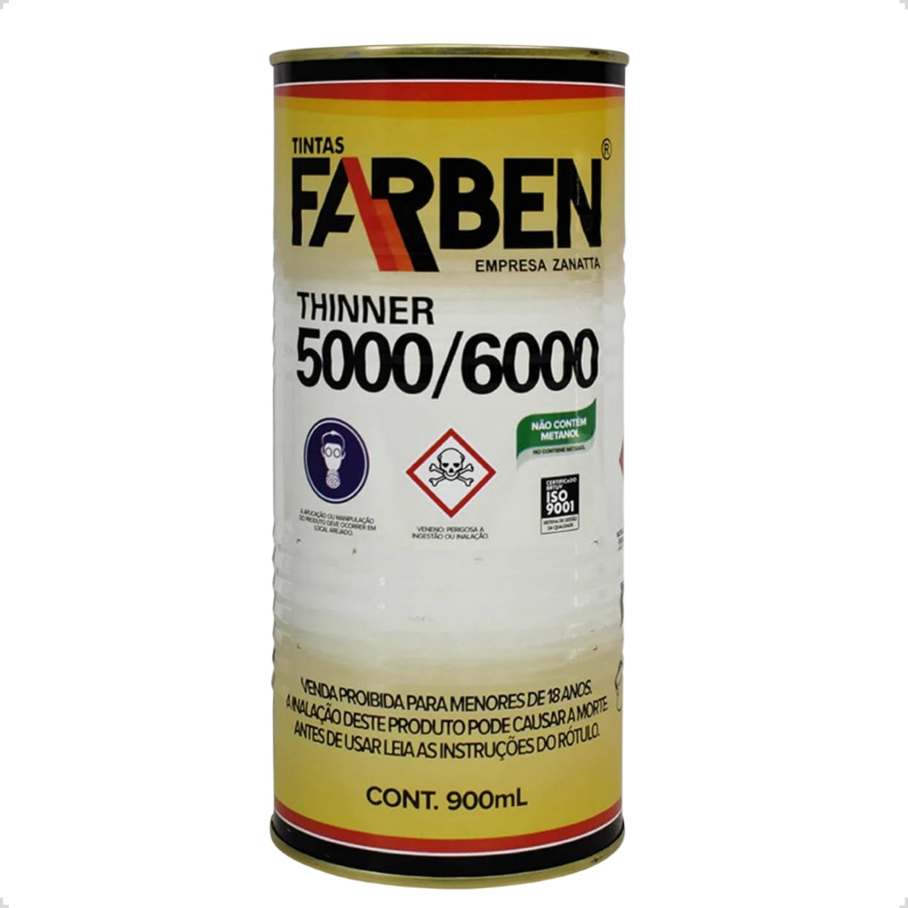 Diluente Farben 5000/6000 Diluição de Primers e Esmaltes Sintéticos e ...