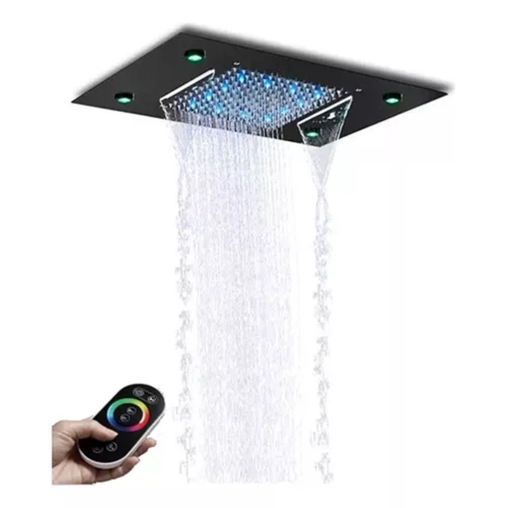 Ducha Chuveiro De Teto Led E Controle Remoto Múltiplas Cores ...