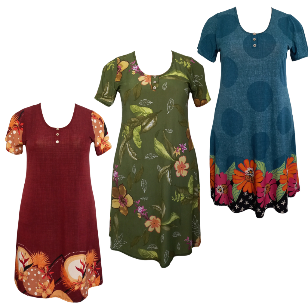 Vestido Feminino Senhoras Malha Fria Evangélica Liganete Excelente Para Dia a Dia.