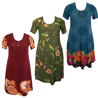 Vestido Feminino Senhoras Malha Fria Evangélica Liganete Excelente Para Dia a Dia.