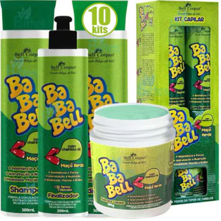10 Kits Bababell Maçã Verde Bell Corpus Hidratação